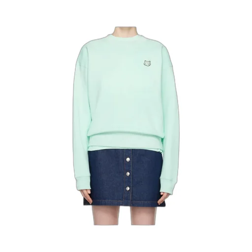 Bold Fox Head Patch Crewneck Sweatshirt