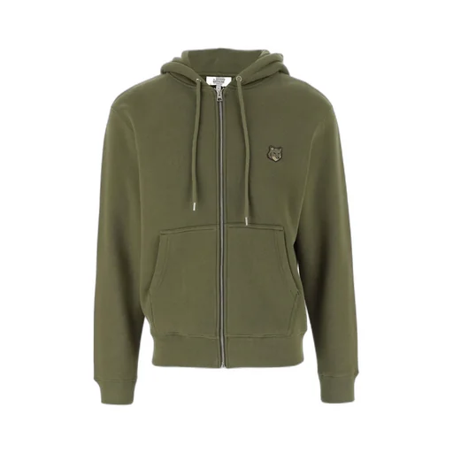 Fox Head Patch Zipped Hoodie