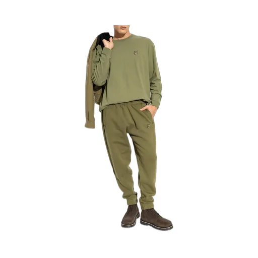 Fox Head Appliqué Sweatshirt