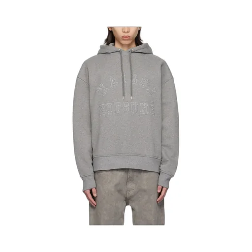 Logo Patch Drawstring Hoodie