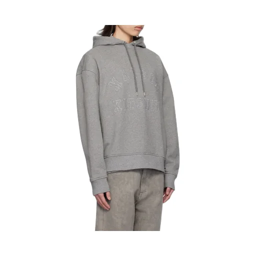 Logo Patch Drawstring Hoodie