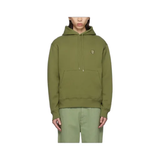 Bold Fox Head Patch Drawstring Hoodie