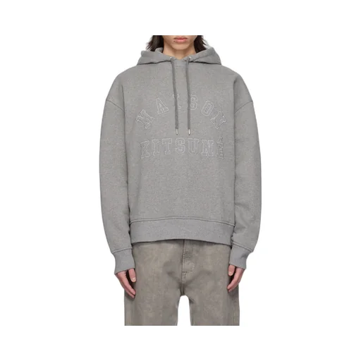 Logo Patch Drawstring Hoodie