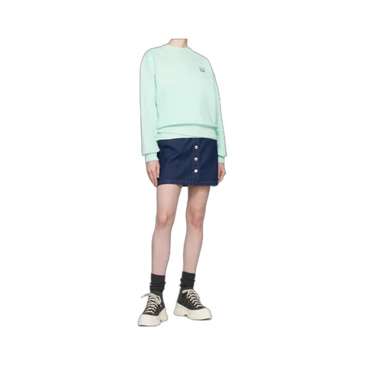 Bold Fox Head Patch Crewneck Sweatshirt