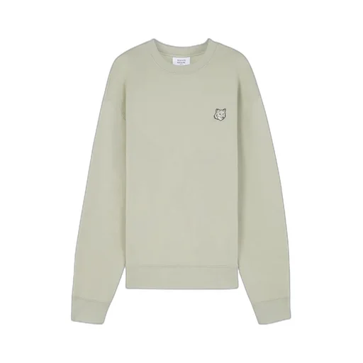 Bold Fox Head Patch Crewneck Sweatshirt