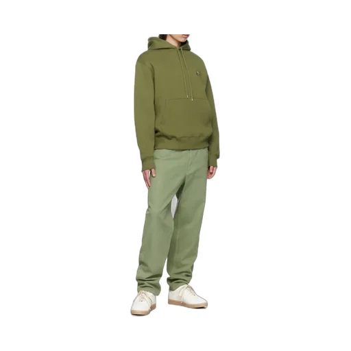 Bold Fox Head Patch Drawstring Hoodie