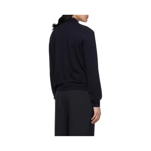 Fox Head Patch Fine-Knit Polo Shirt