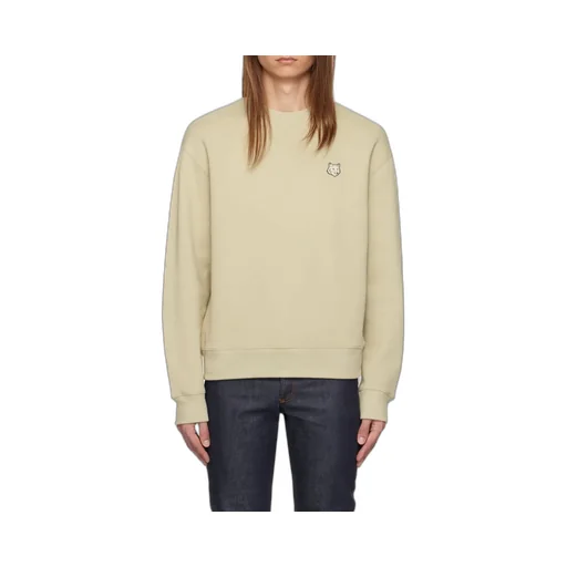 Bold Fox Head Patch Crewneck Sweatshirt