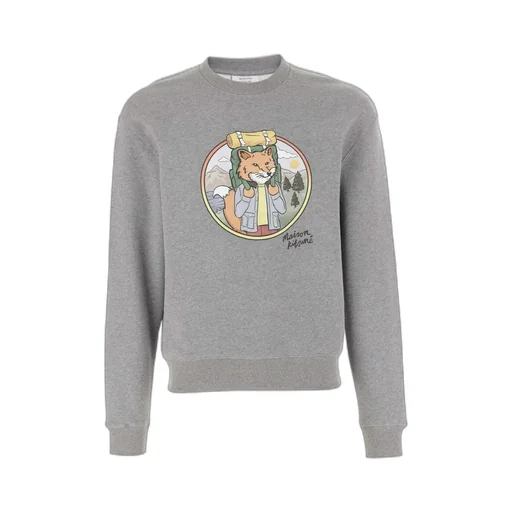 Fox Printed Crewneck Sweatshirt