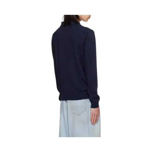 Fox Head Patch Fine-Knit Polo Shirt
