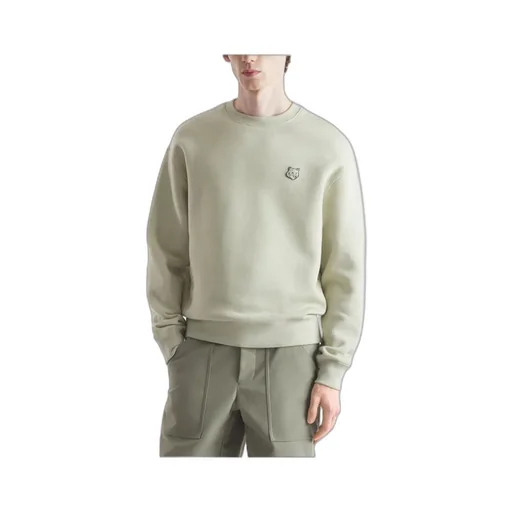 Bold Fox Head Patch Crewneck Sweatshirt