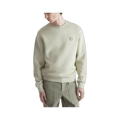 Bold Fox Head Patch Crewneck Sweatshirt