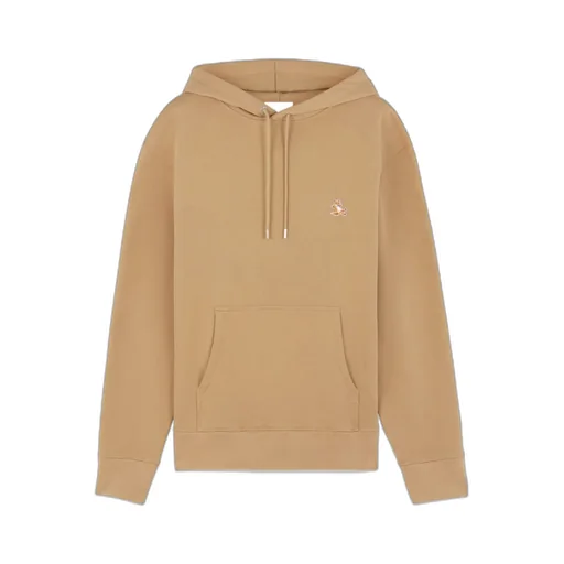 Bold Fox Head Patch Drawstring Hoodie