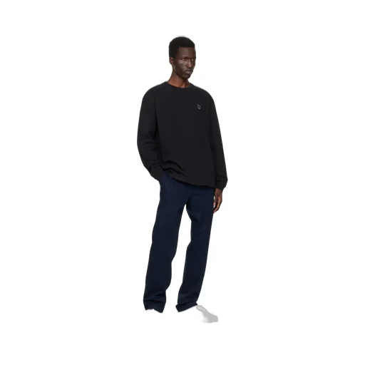 Bold Fox Head Patch Long-Sleeved T-Shirt