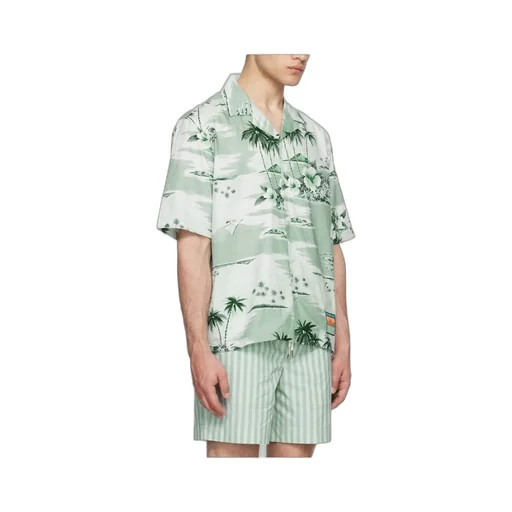 Resort Pattern Short-Sleeved Shirt