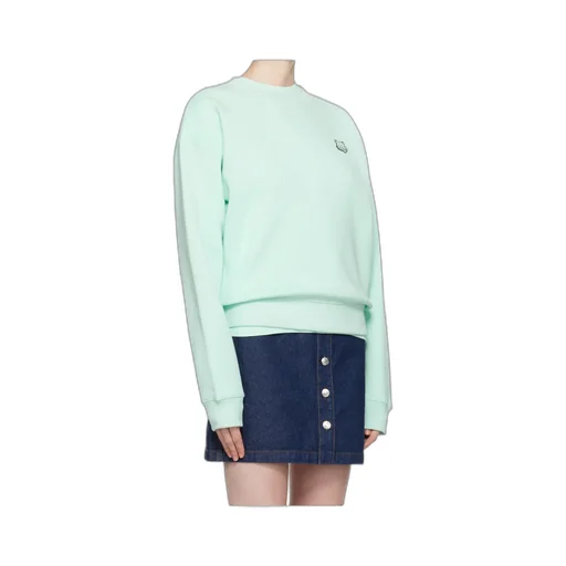 Bold Fox Head Patch Crewneck Sweatshirt