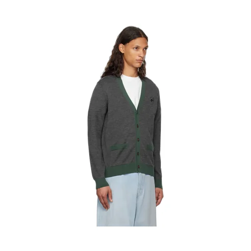 Bold Fox Head Patch Cardigan
