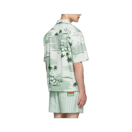 Resort Pattern Short-Sleeved Shirt