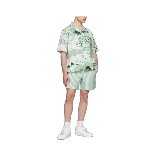 Resort Pattern Short-Sleeved Shirt