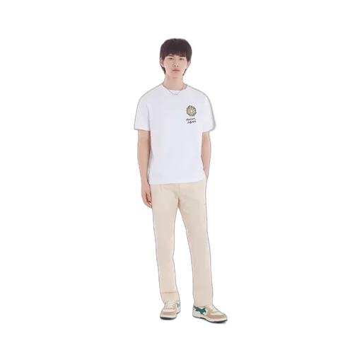 Logo Embroidered Straight-Leg Trousers