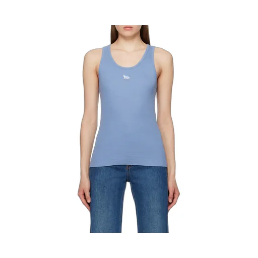 Logo-Embroidered Cotton Tank Top