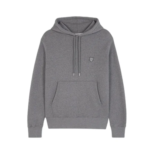 Bold Fox Head Patch Drawstring Hoodie