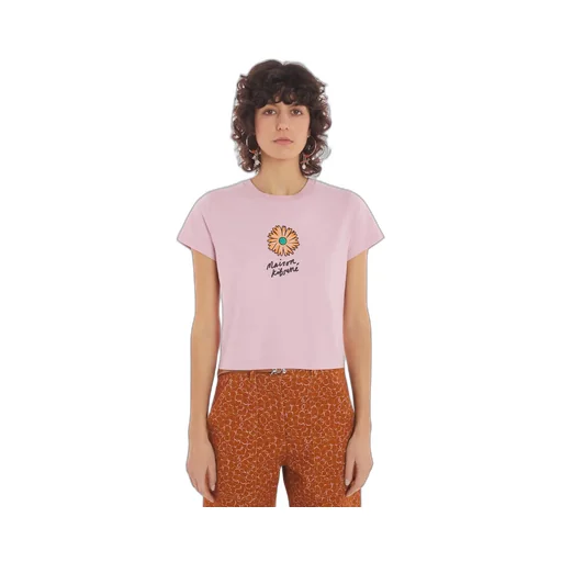 Floating Flower Printed Crewneck T-Shirt