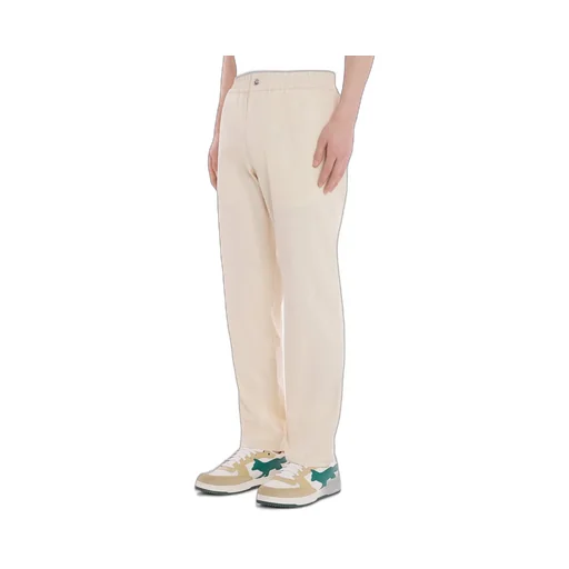 Logo Embroidered Straight-Leg Trousers