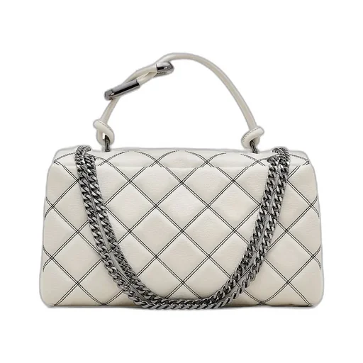 The Bi-Color Quilted Dual Convertible Shoulder Bag
