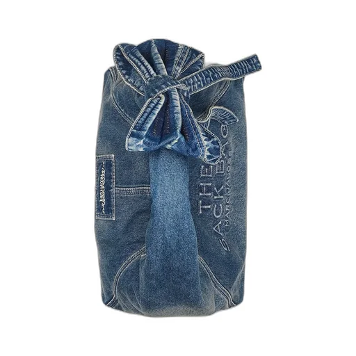 The Bow Denim Sack Bag