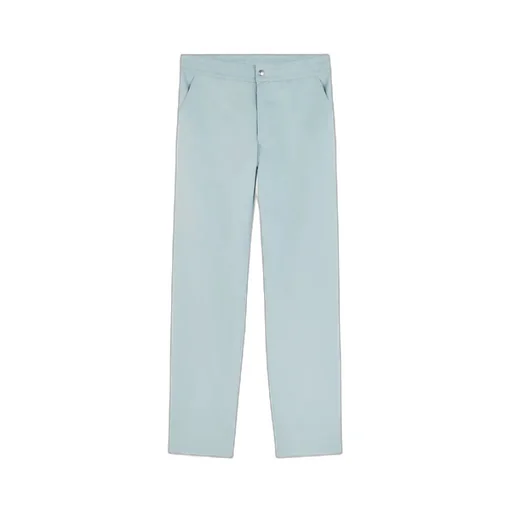 Logo Embroidered Straight-Leg Trousers
