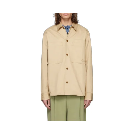 Logo Embroidered Long-Sleeved Shirt