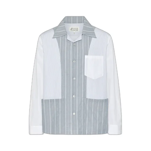 Patchwork Pinstripe Shirt