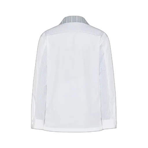 Patchwork Pinstripe Shirt