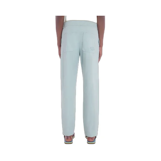 Logo Embroidered Straight-Leg Trousers