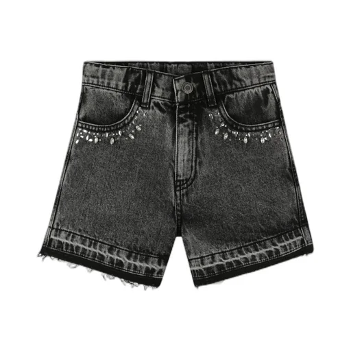 Belt Loop Denim Shorts
