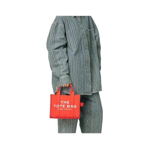 Logo Printed Zip-Up Small Tote Bag