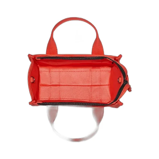 Logo Printed Zip-Up Small Tote Bag