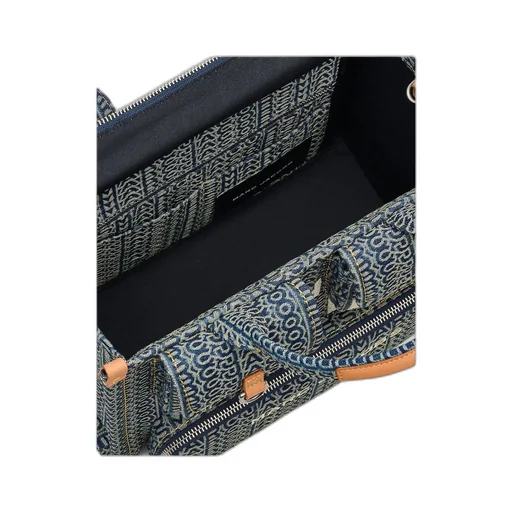 Monogram Denim Medium Tote Bag