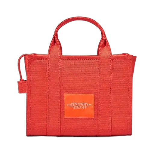 Logo Printed Zip-Up Small Tote Bag