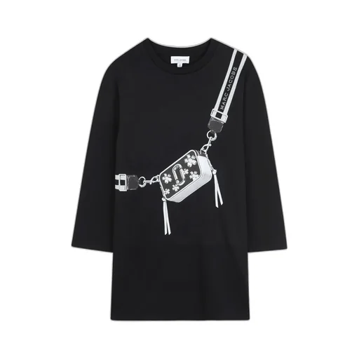 Snapshot Bag-Print Mini Dress