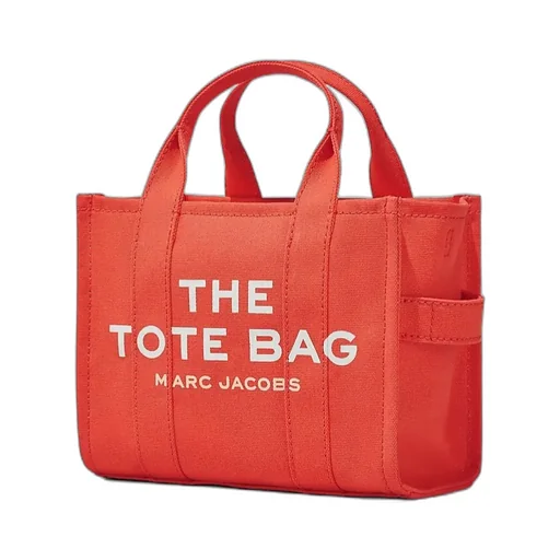Logo Printed Zip-Up Small Tote Bag