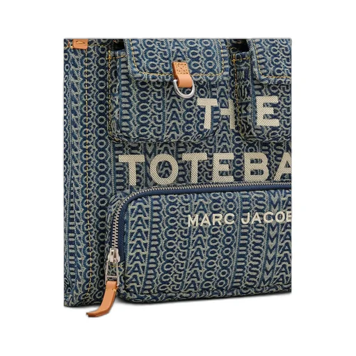Monogram Denim Medium Tote Bag