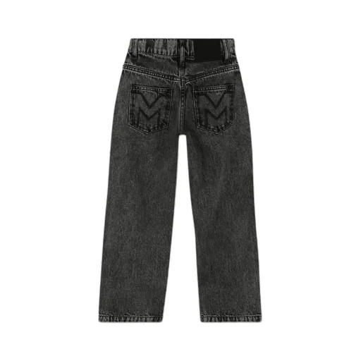 Girl's Black Jeans With Rhinestones