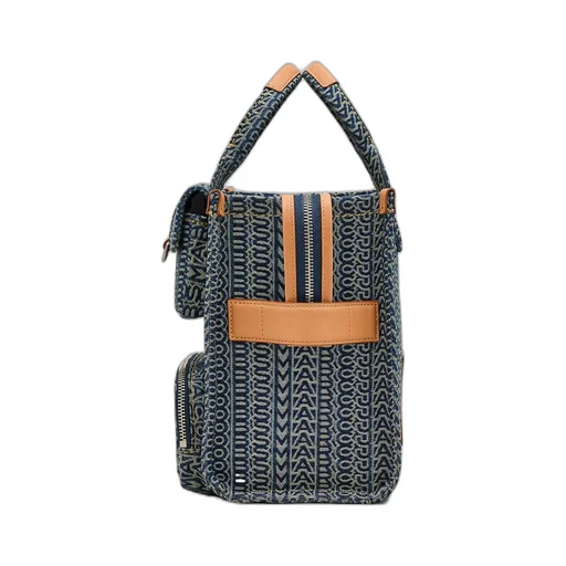 Monogram Denim Medium Tote Bag