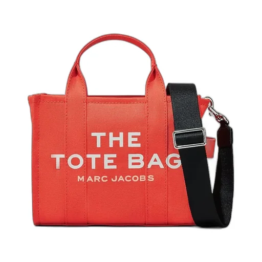 Logo Printed Zip-Up Small Tote Bag