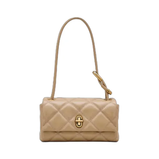 The Quilted Leather Mini Dual Shoulder Bag