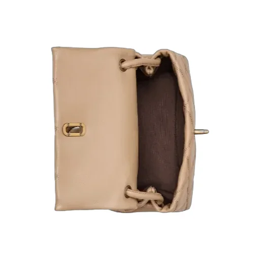 The Quilted Leather Mini Dual Shoulder Bag