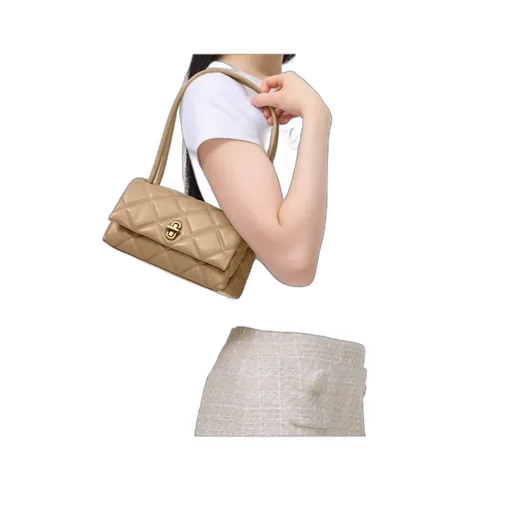 The Quilted Leather Mini Dual Shoulder Bag