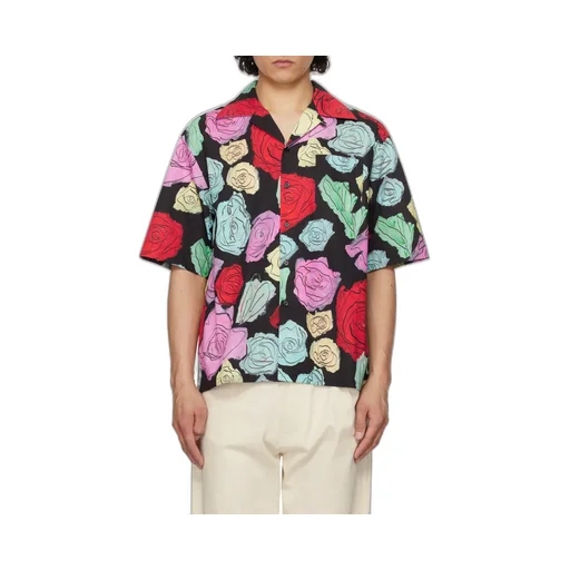 Orion Print Poplin Bowling Shirt
